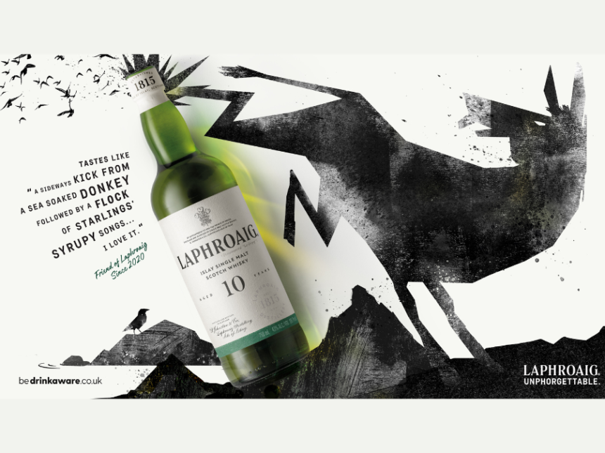 Still image advert for Laphroaig