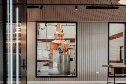 Interior of Lighthouse Gin distillery