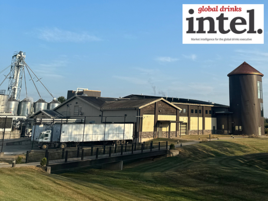 Exterior of Lux Row Distillers production facility in Kentucky