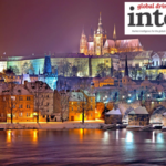 Prague skyline at night