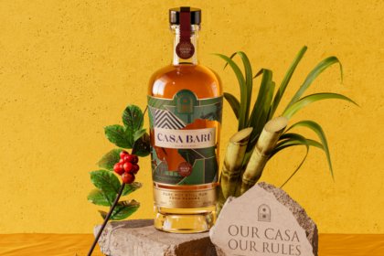 Bottle of Casa Baru rum