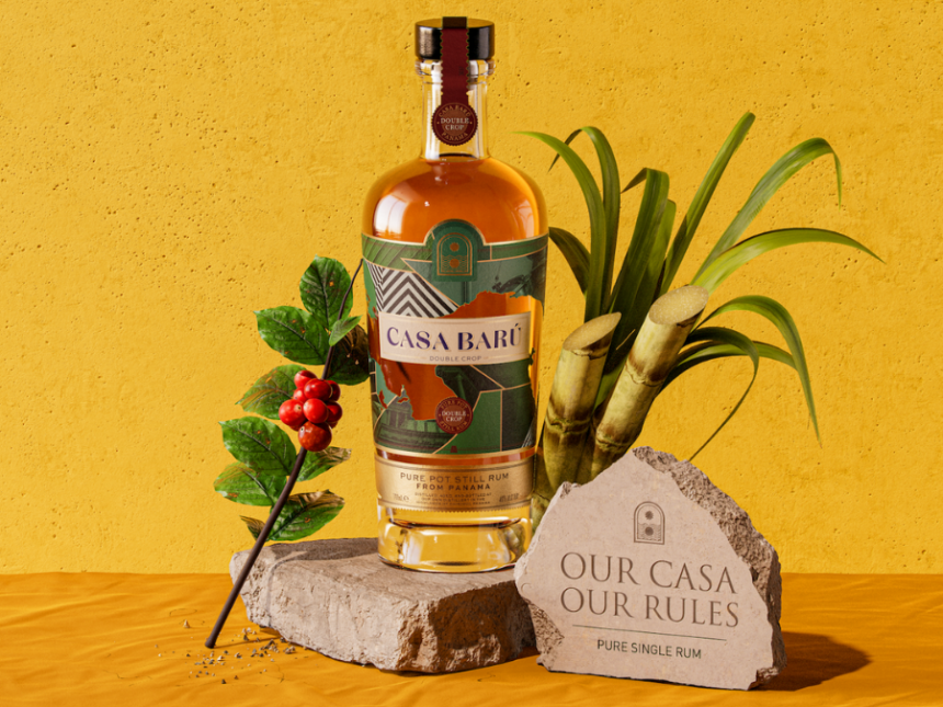 Bottle of Casa Baru rum