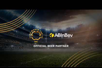 Logos for Anheuser-Busch InBev and FIFA