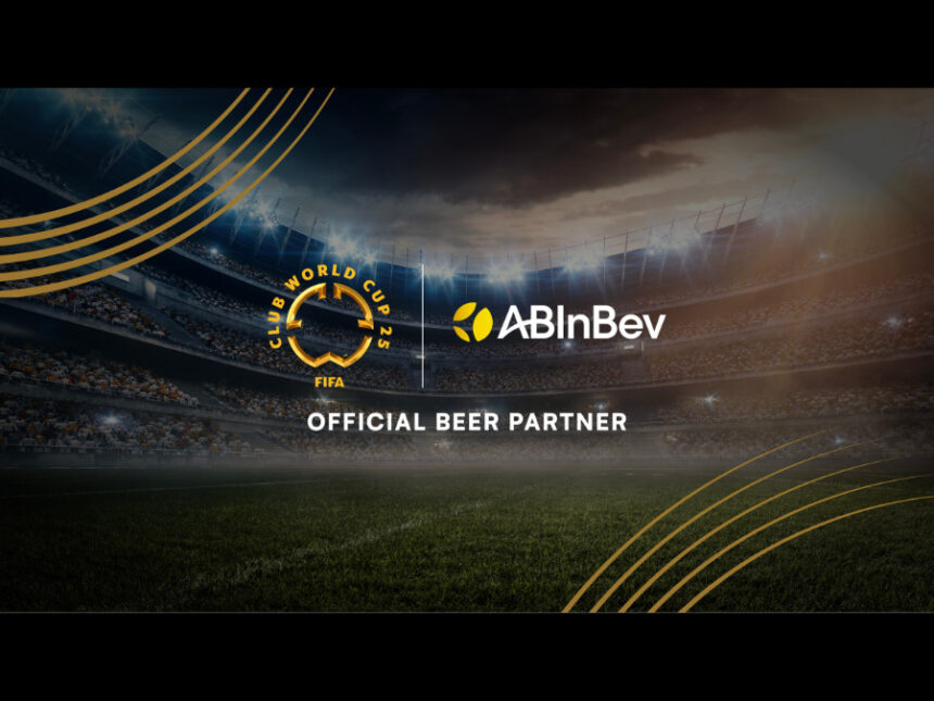Logos for Anheuser-Busch InBev and FIFA