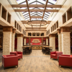 Interior of Anheuser-Busch's brewery in Houston
