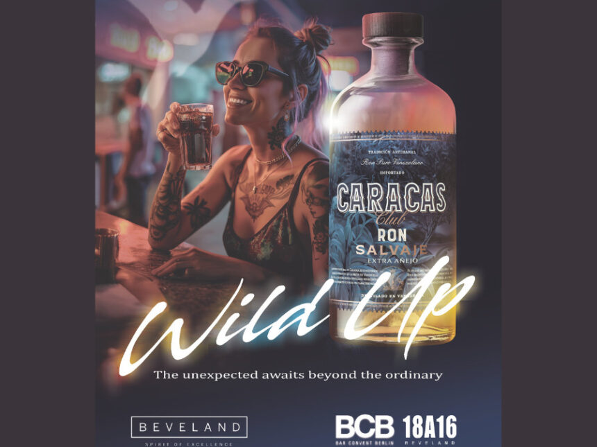 Advert for Caracas Club rum a BCB Berlin 2024
