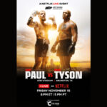 Poster for the Celsius-sponsored Jake Paul vs Mike Tyson fight