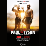 Poster for the Celsius-sponsored Jake Paul vs Mike Tyson fight
