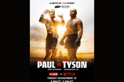 Poster for the Celsius-sponsored Jake Paul vs Mike Tyson fight