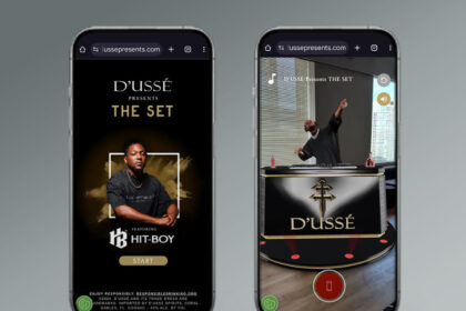 Screengrabs from the D’Ussé AR activation