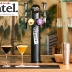 De Kuyper branded premix cocktail font on a bar