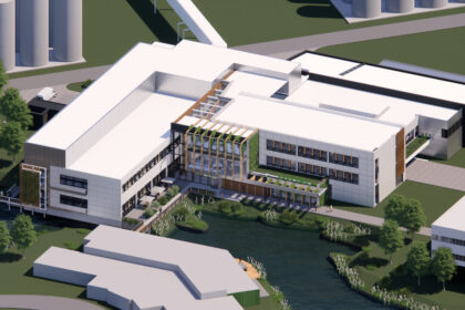 Mock-up of completed R&D Centre for Heineken in Zoeterwoude