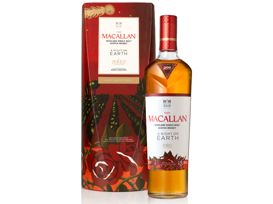 Bottle and box for The Macallan A Night on Earth in Jerez de la Frontera