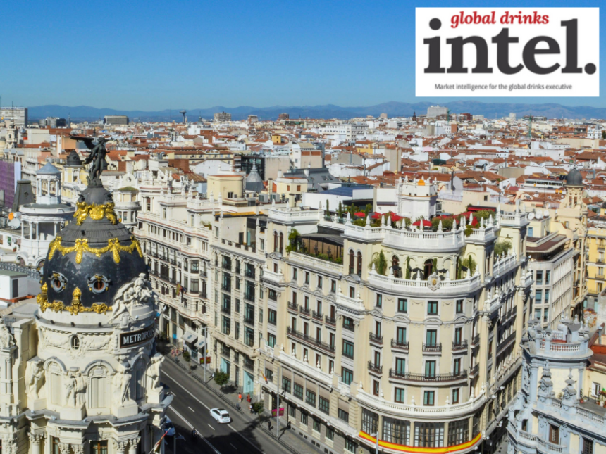 View of Madrid skyline by day