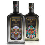 One bottle each of Marcado 28 blanco and reposado tequila
