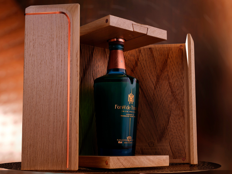 Bottle of and box for Midleton Very Rare Forêt de Tronçais 2024 edition