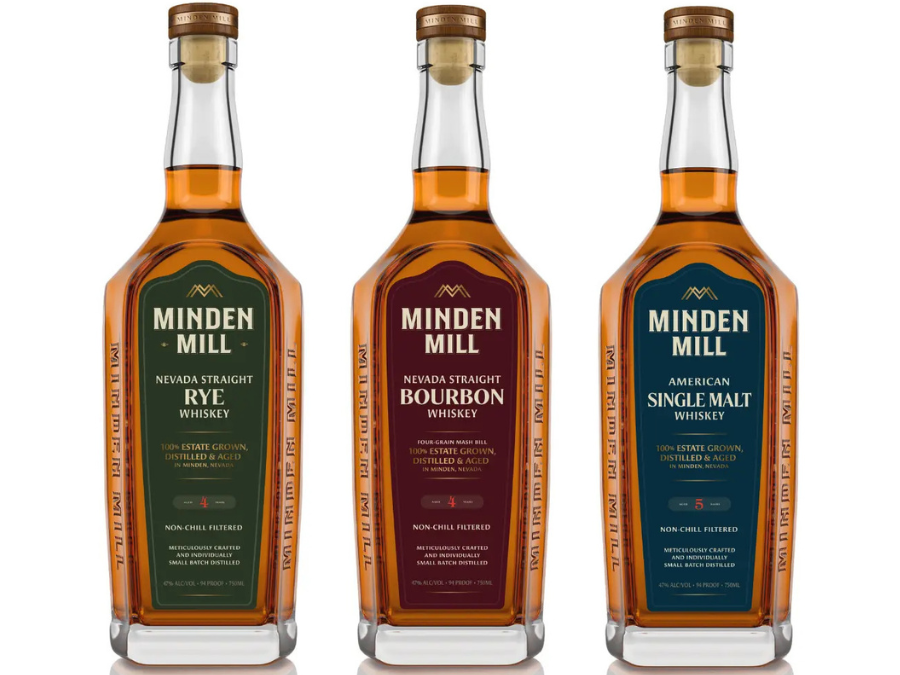 The three debut expressions in the Minden Mill American whiskey portfolio