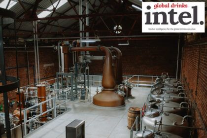 Interior of stillhouse at White Peak Distillery