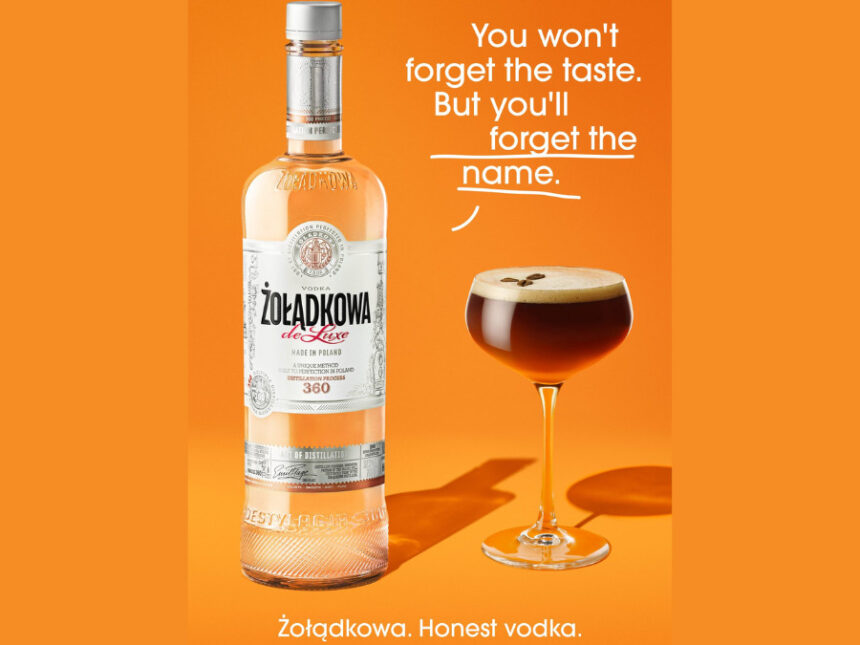 Print advert for Żołądkowa de Luxe vodka