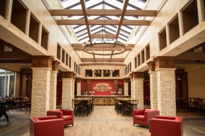 Interior of Anheuser-Busch's brewery in Houston
