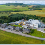 Aerial view of one of Bacardi's scotch whisky distilleries