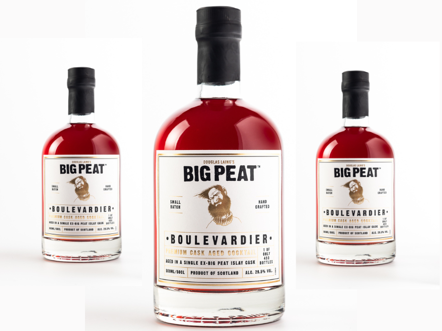 Bottle of Big Peat Cask Aged Boulevardier