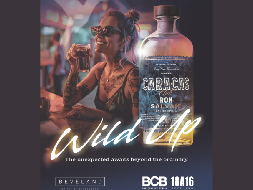Advert for Caracas Club rum a BCB Berlin 2024