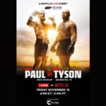 Poster for the Celsius-sponsored Jake Paul vs Mike Tyson fight