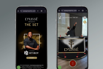 Screengrabs from the D’Ussé AR activation
