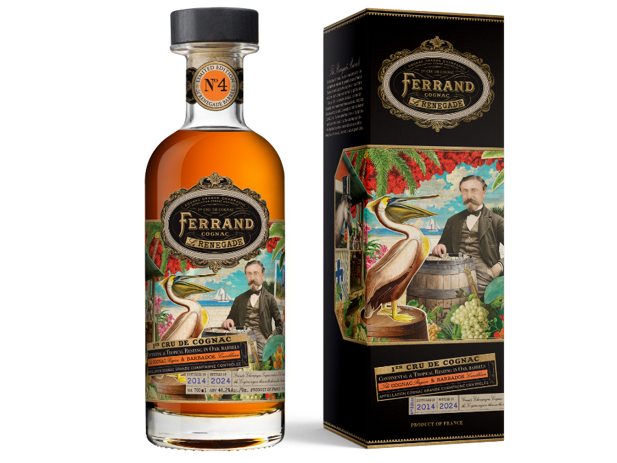 Bottle of and box for Ferrand Cognac Renegade Barrel No.4