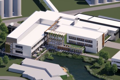 Mock-up of completed R&D Centre for Heineken in Zoeterwoude