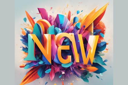 AI-generated image of the word 'New'