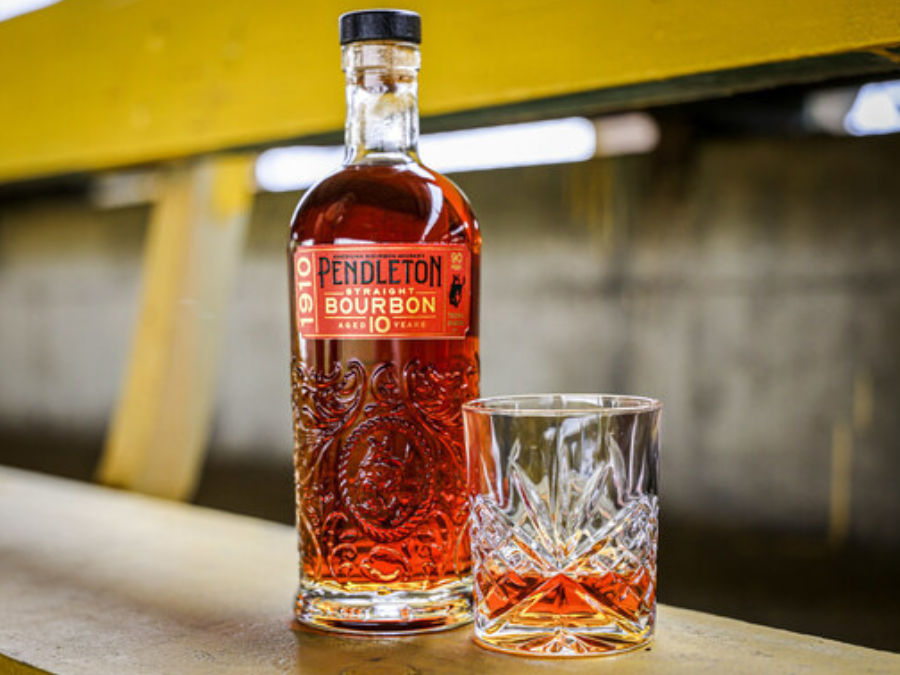 Bottle of Pendleton 1910 Bourbon