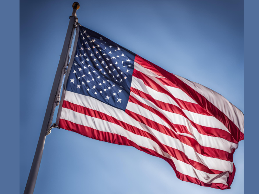 AI-generated image of a US flag
