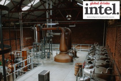 Interior of stillhouse at White Peak Distillery