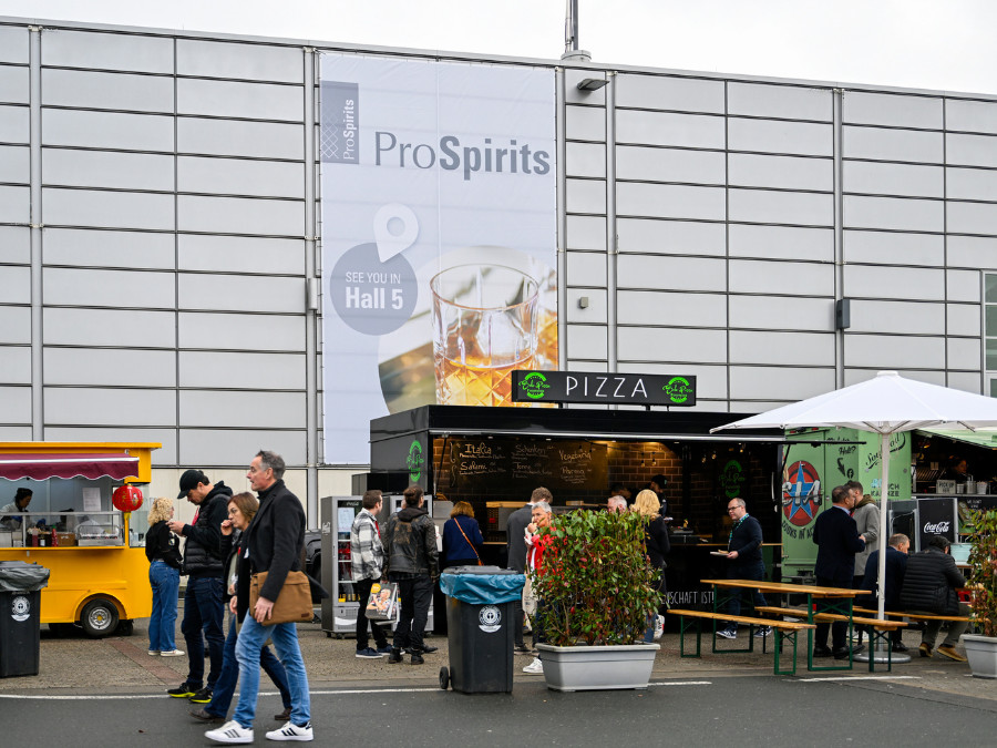Exterior of ProSpirits hall at ProWein exhibition