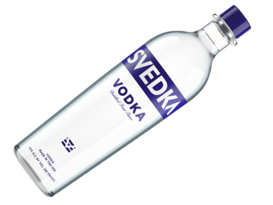 Bottle of Svedka vodka
