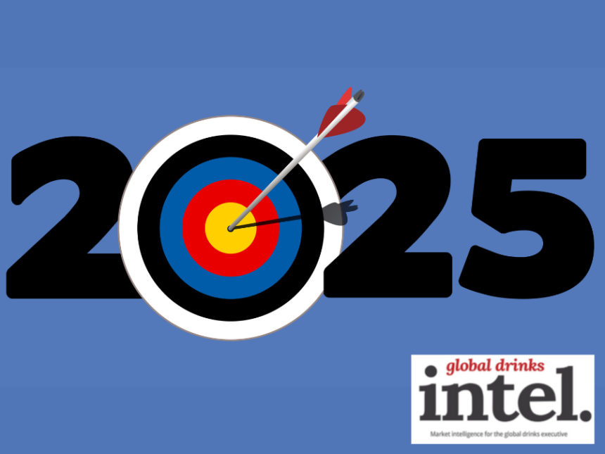 The numbers 2, 0, 2 and 5 with the zero as an archery target