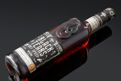 Bottle of Black Tears Spiced Rum