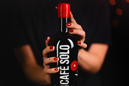 Bottle of Café Solo PX Sherry Cask Coffee Liqueur