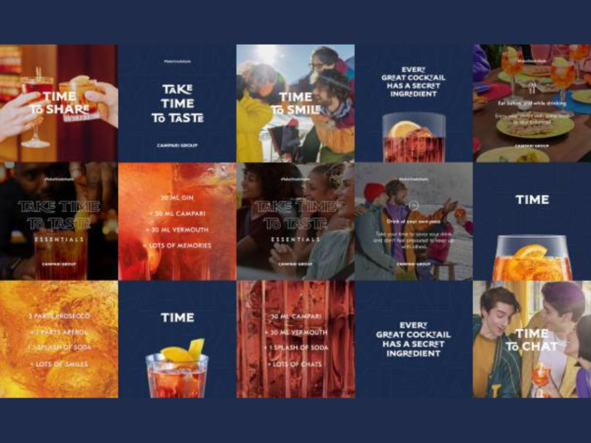 Still image from Campari Group Take Time to Taste campaign