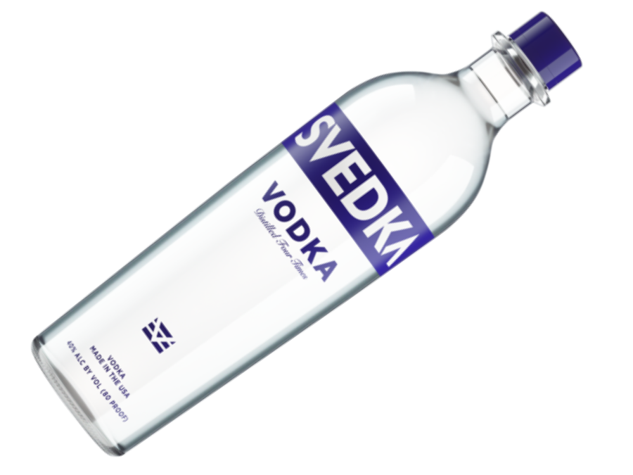 Bottle of Svedka vodka