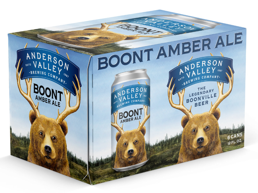 Multipack of beer cans from Anderson Valley Brewing Co