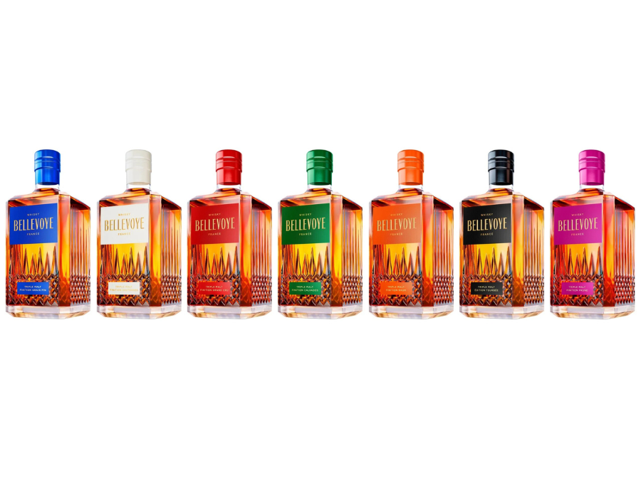 Seven expressions in the Bellevoye French whisky portfolio
