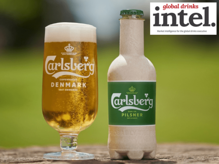 Carlsberg paper-based bottle
