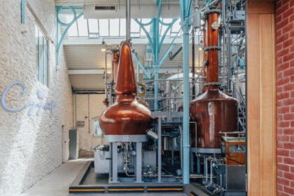 Cygnet Gin pot still at Copperworks Distillery in Swansea