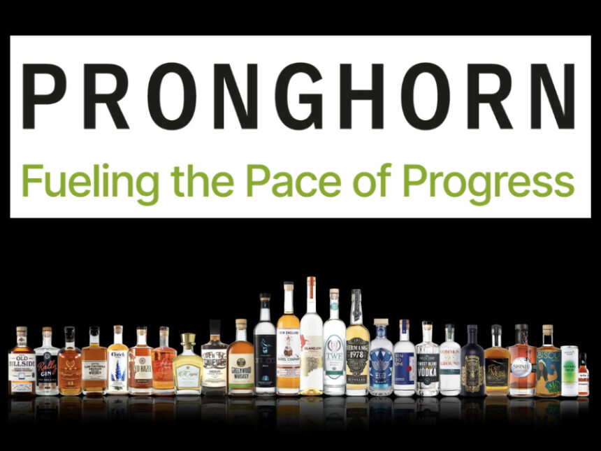 Pronghorn logo and bottles of its brands as of January 2025