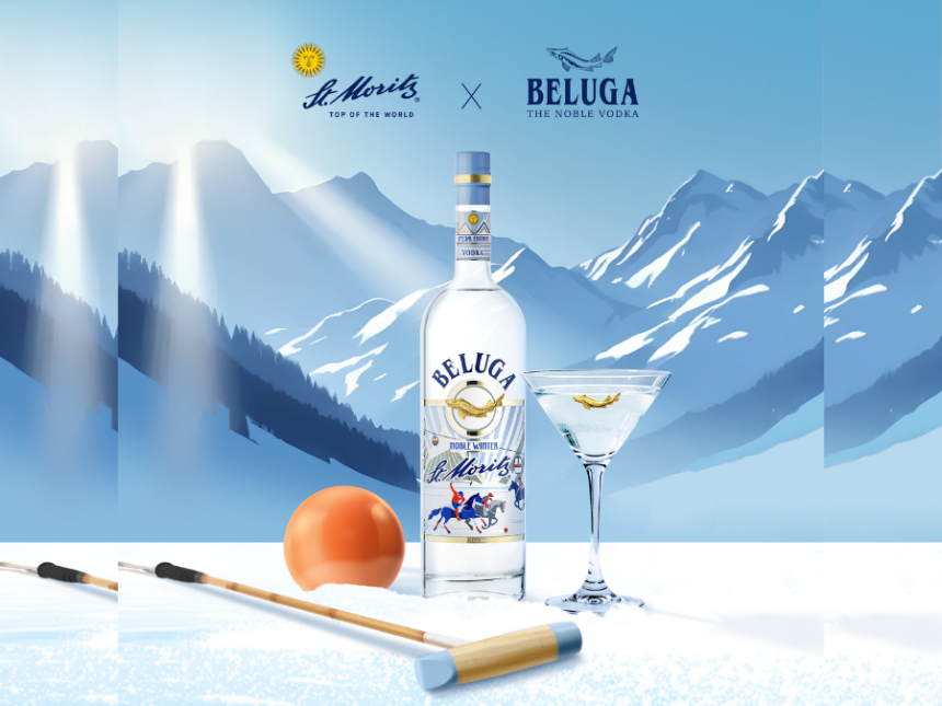 Bottle of Beluga St Moritz