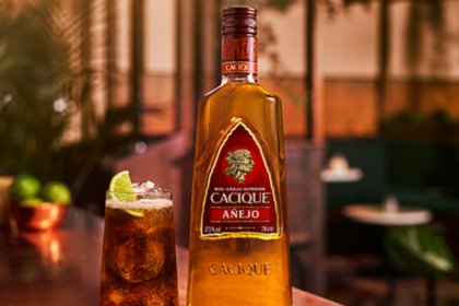 Bottle of Cacique rum