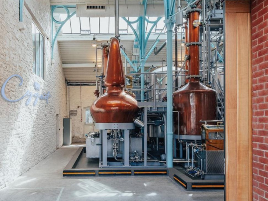 Cygnet Gin pot still at Copperworks Distillery in Swansea